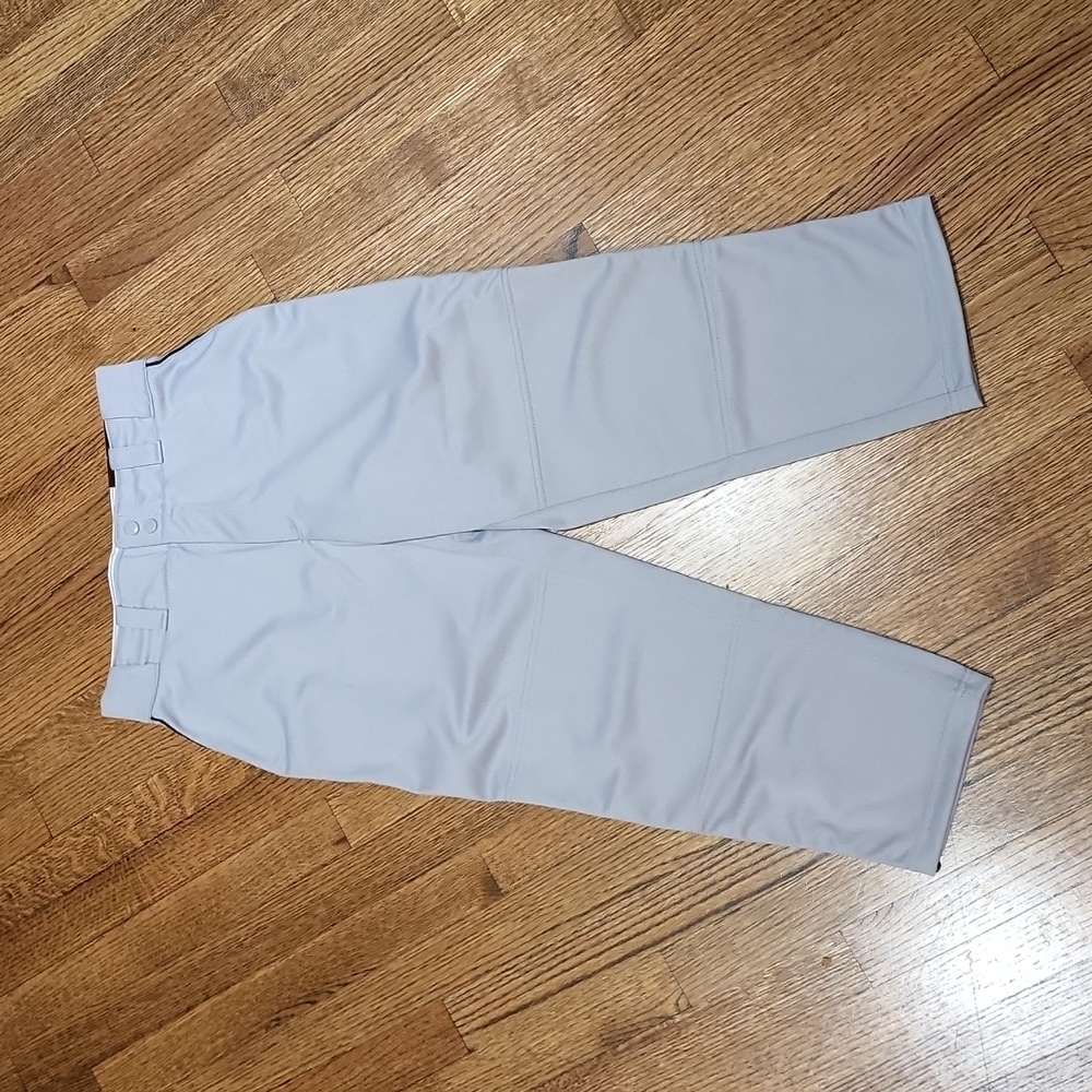 Wilson baseball pants, gray with black piping, youth L, NWT